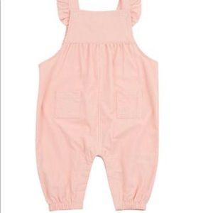 ANGEL DEAR BABY GIRLS CORDUROY RUFFLE OVERALLS ROMPER 12-18M TBBC